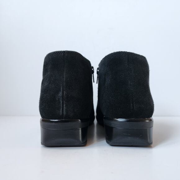 NAOT Helm Boots Womens Size 39 EU 8.5 US Black Raven Leather Suede Ankle Booties - Picture 2 of 14